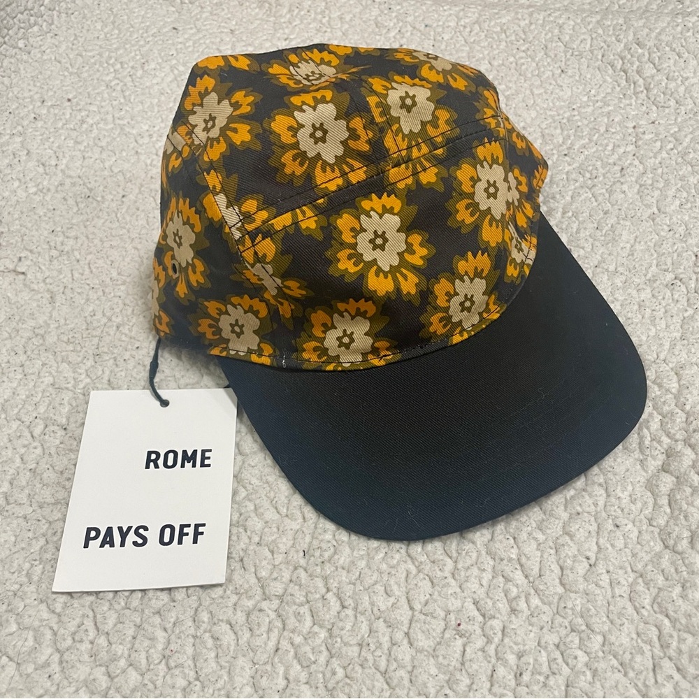 NWT Floral Six-Panel Cap